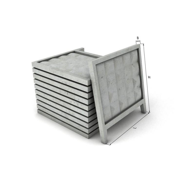 Плита забора ПО-2